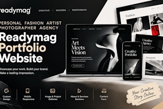 build personal fashion artist photographer agency readymag portfolio website