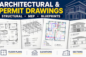 create architectural plans and permit drawings with structural