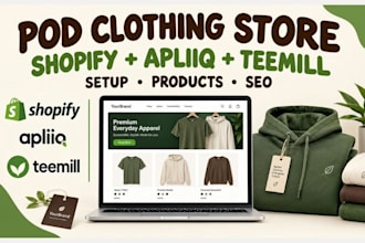 setup apliiq shopify pod teemill print on demand bulk product upload store setup