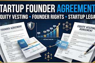 draft startup founder agreements and equity vesting documents