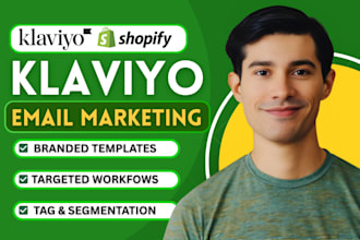 setup shopify klaviyo email marketing sms lifecycle manager klaviyo flows expert