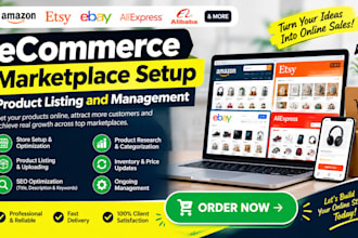 ecommerce marketplace setup product listing and management