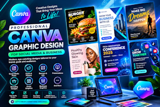 design professional canva graphics