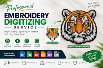 professionally digitize your logo for embroidery