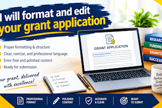 format and edit your grant application