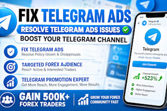 fix telegram ads, resolve telegram  boost your telegram channel