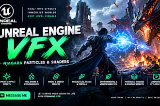 create mind blowing unreal engine game vfx