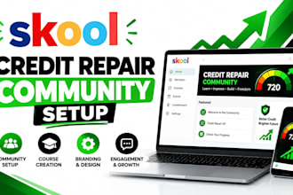 do skool credit repair skool course setup skool community setup credit repair