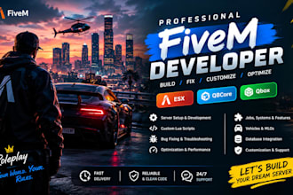 be your fivem server developer, minecraft server gta mod and fivem lore friendly