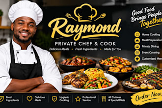 be your professional personal chef and cook