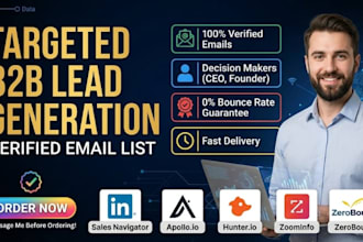 build targeted b2b lead generation and verified email list
