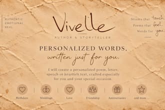 write a personalized poem for you