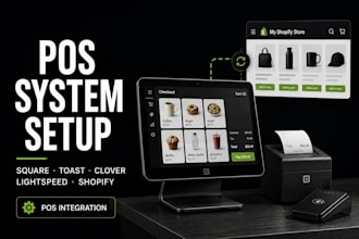 set up square toast clover lightspeed and shopify pos systems