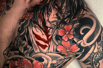 make unique japanese tattoo design