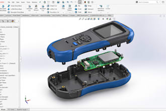 do injection molded electronics housing with dfm and 2d drawings in solidworks