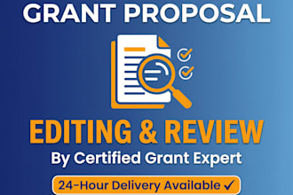 edit and review your grant proposal for maximum impact and success