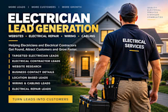 generate leads and build websites for electricians and electrical contractors