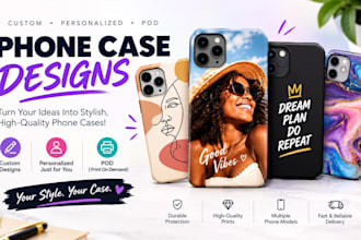 create custom phone case, personalized phone case and pod phone case designs