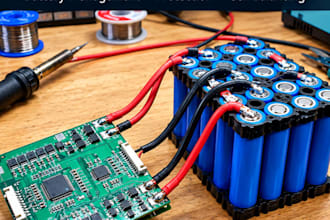 design a custom bms pcb, battery management and power electronics circuit
