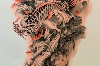create tailored japanese tattoo designs