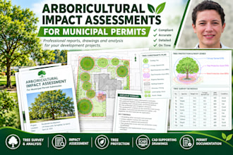 write a certified arboricultural impact assessment report
