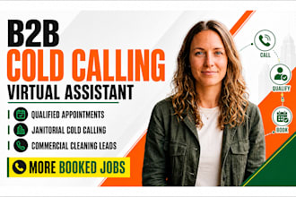 virtual assistant b2b cold calling, cold caller, janitorial cold calling