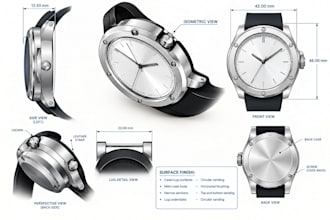 turn your watch sketch into manufacturing ready cad