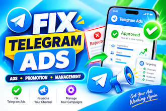 fix telegram ads destination, rejected telegram ads, telegram ads errors, issues