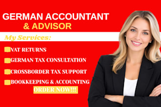 be your german tax advisor and accountant and bookkeeping