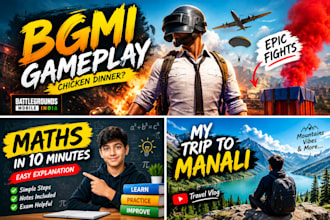 edit a professional youtube thumbnails