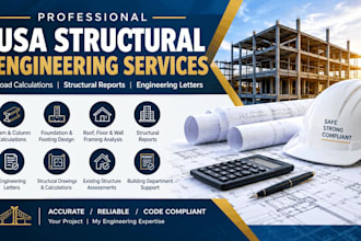 usa structural load calculation, structural engineer report, engineering letter