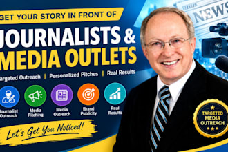 do journalist outreach and media pitching for brands, TV, radio, podcasts