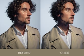 retouch portrait and headshot photos naturally