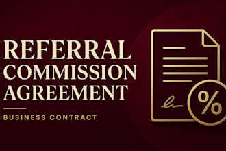 draft a referral commission agreement for your company