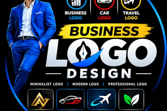 create logo design business  and minimalist