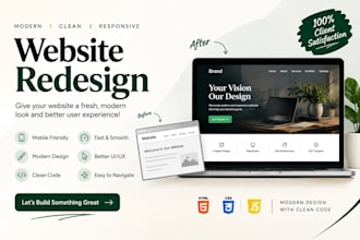 redesign your web page  and improve your website design