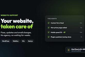 fix update and maintain your wordpress webflow or wix website