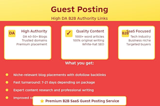 publish  saas guest posts on high da b2b blogs