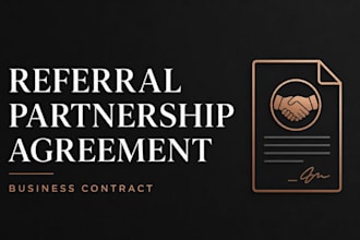 draft a business referral partnership agreement