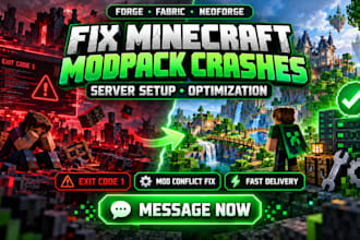 fix minecraft modpack crashes errors optimize forge fabric neoforge server setup