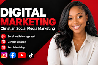 be christian faith based social media manager non profit VA and content creator
