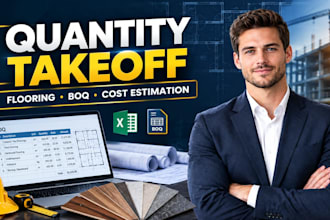 do construction quantity takeoff flooring material takeoff and cost estimation