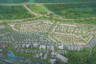 create property map, topographic survey drawing, real estate project site plan
