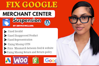 fix google merchant center misrepresentation and suspension