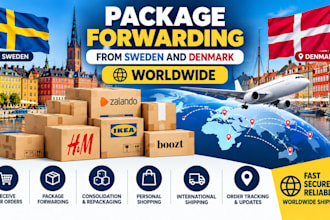 forward your orders worldwide from sweden and denmark