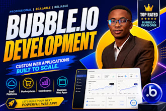 do bubble io website development, build bubble mvp saas as bubble io developer