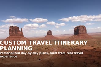 plan your custom travel itinerary
