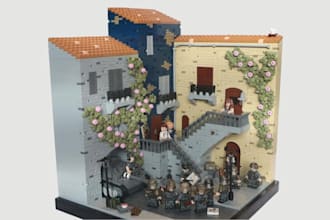 design a custom lego moc, studio file, bricklink parts list, technic instruction