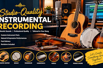 create studio quality instrumental recordings for your song
