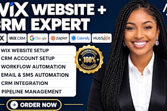 build wix webite crm automation local servive business